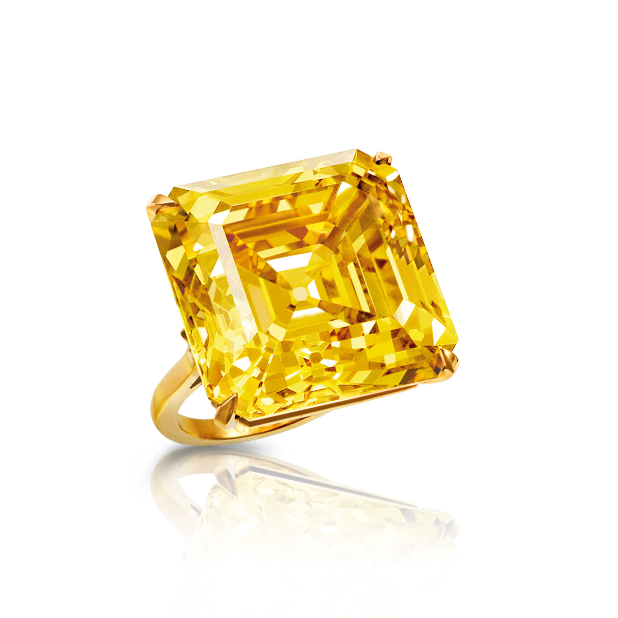 Yellow Diamond（ Fancy Vivd Yellow）Ring